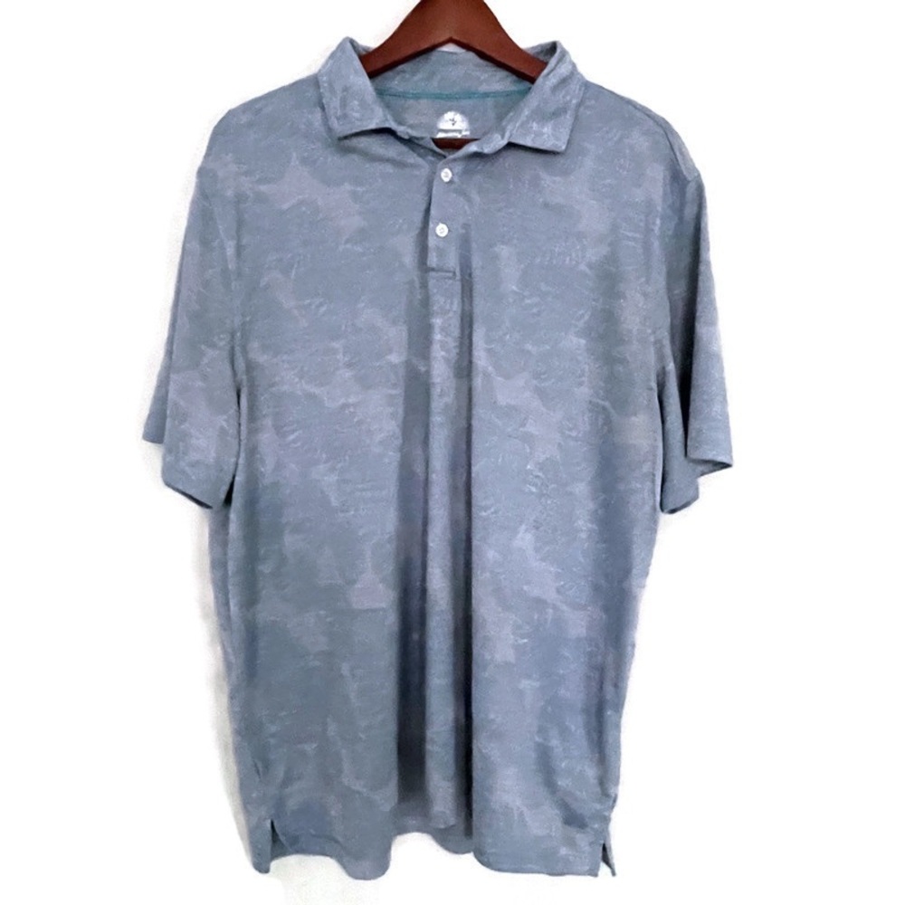 Light Blue Men's Polo Shirt - Casual Short Sleeve